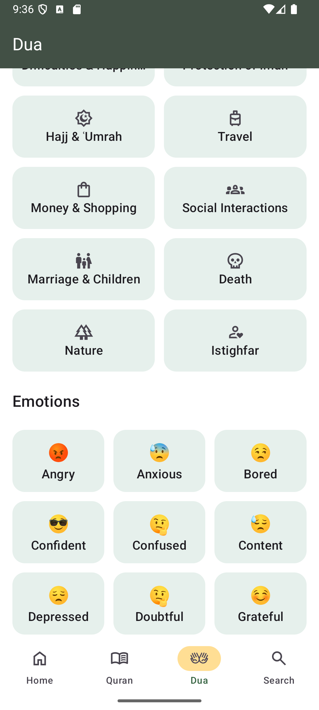Duas for Emotions